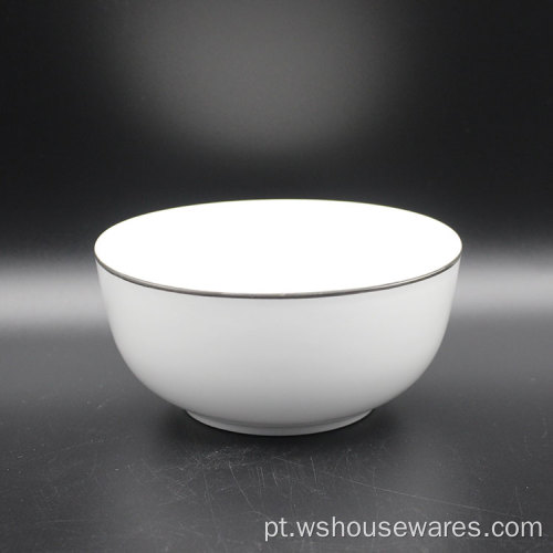 Novo design personalizado luxo porcelana de porcelana branco